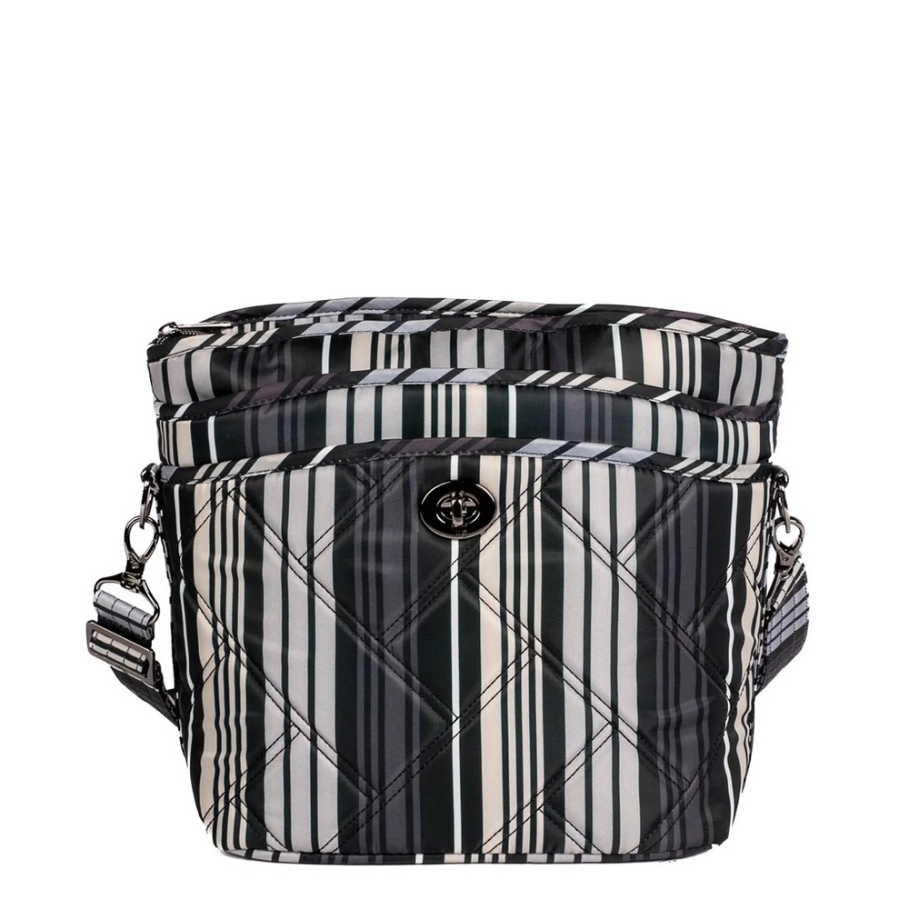 Lug Adagio Crossbody Bag NWT Love Stripe Black